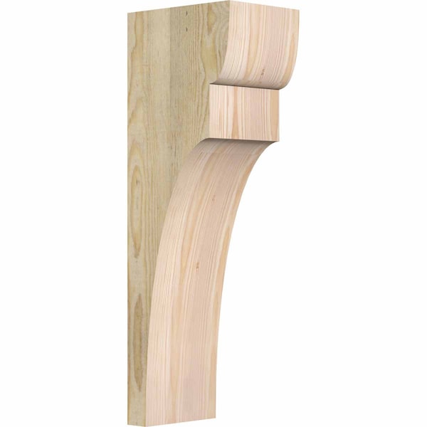 Ekena Millwork Yorktown Rough Sawn Corbel, Douglas Fir, 6"W x 8"D x 24"H COR06X08X24YOR00RDF - main